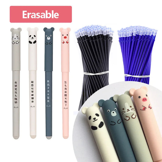 26pcs Erasable Gel Pen Set Back to School Pens For Writing Kawaii School Supplies Stationery Cheap Items with Free Shipping