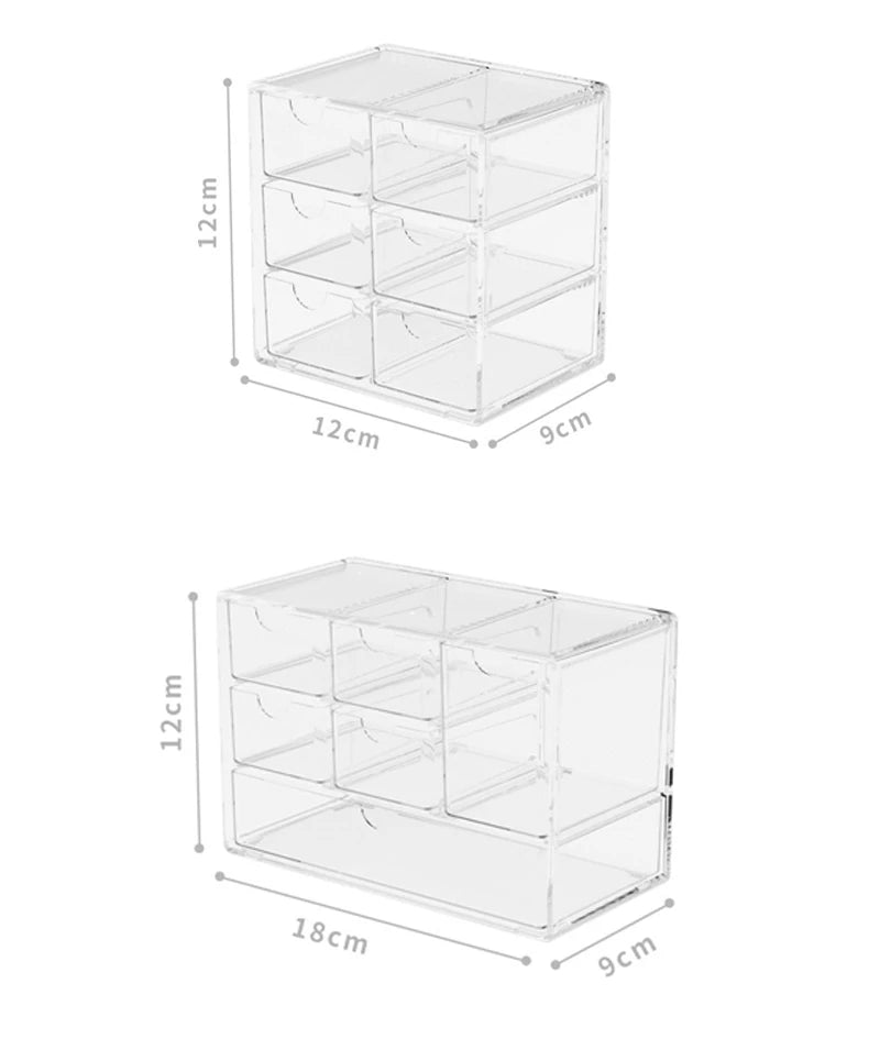 Bview Art Desktop Cabinet Organizer Transparent Drawer Divider Pencil Cabinet Student Office Desk Stationery Organizer Box Shelf