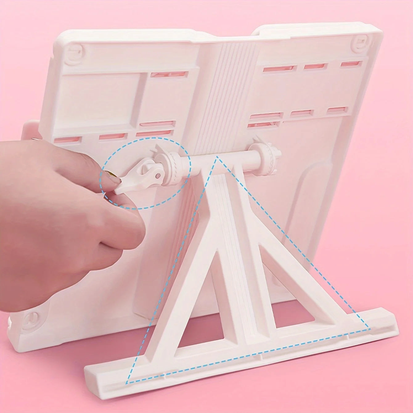 1pc Adjustable Portable Adjustable  Reading Book Holder Support Document Shelf Bookstand Tablet Music Score Recipe Stand