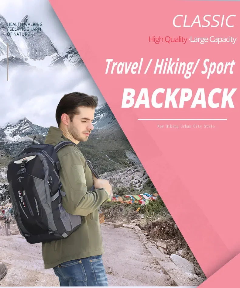 Classic Travel Backpack Men Waterproof Hiking Computer Laptop Backpack Bag Men School Sport Backpack Men Nylon Outdoor Bag Wome