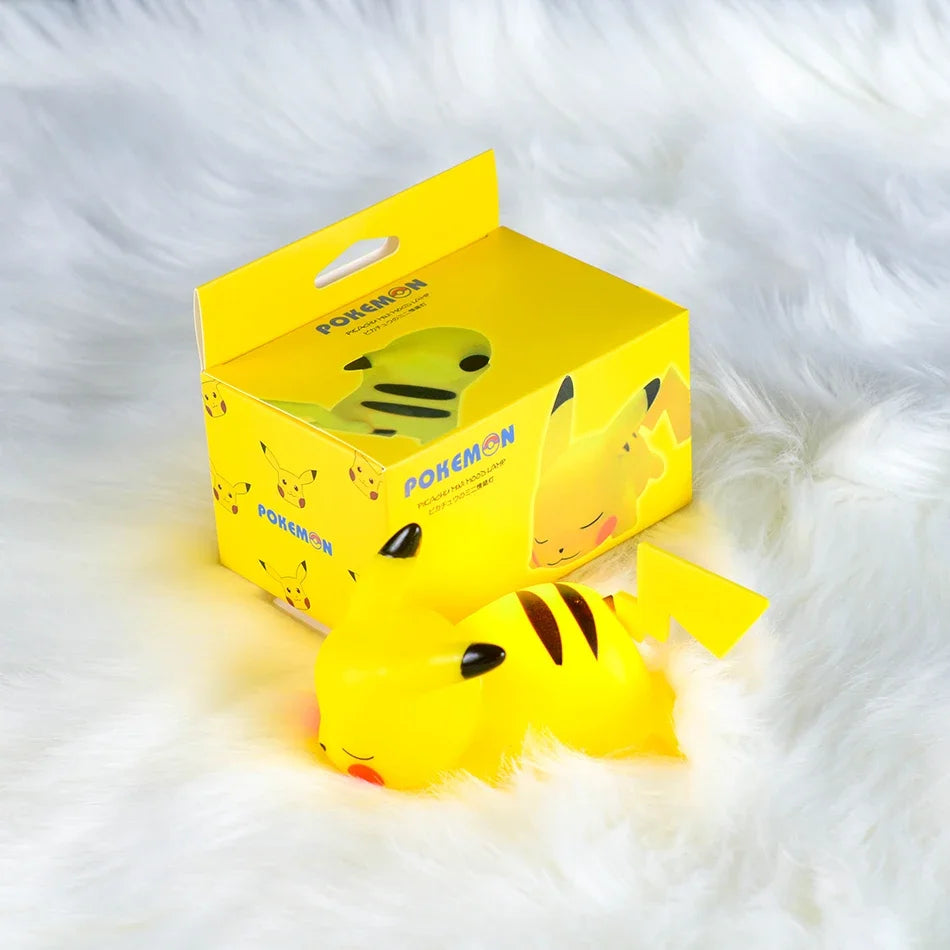 10PCS Set Pokemon Night Light Glowing Pikachu Gengar Charizard Psyduck Squirtle Cute Kawaii Soft Animal Bedside Lamp Kid Gifts