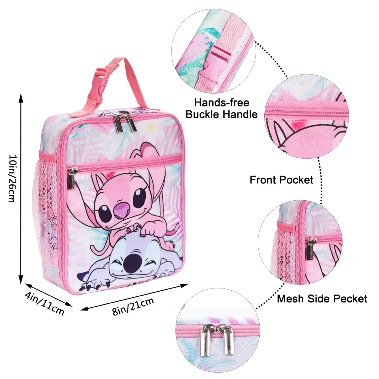 Stitch Primary School Bag Children's Cartoon Backpack Backpack Boys Girls Anime Kawaii Cartoon School Bag Mochila