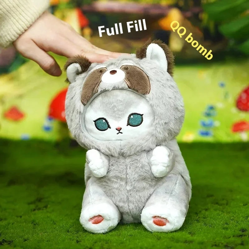 Original Mofusand Long Tailed Animals Series Plush Doll Cute Shark Cat Soft Doll Kawaii Stuffed Plushie Toy Gift For Kids