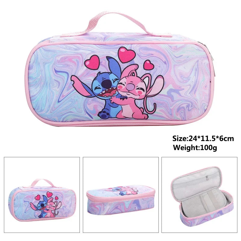 Stitch Primary School Bag Children's Cartoon Backpack Backpack Boys Girls Anime Kawaii Cartoon School Bag Mochila