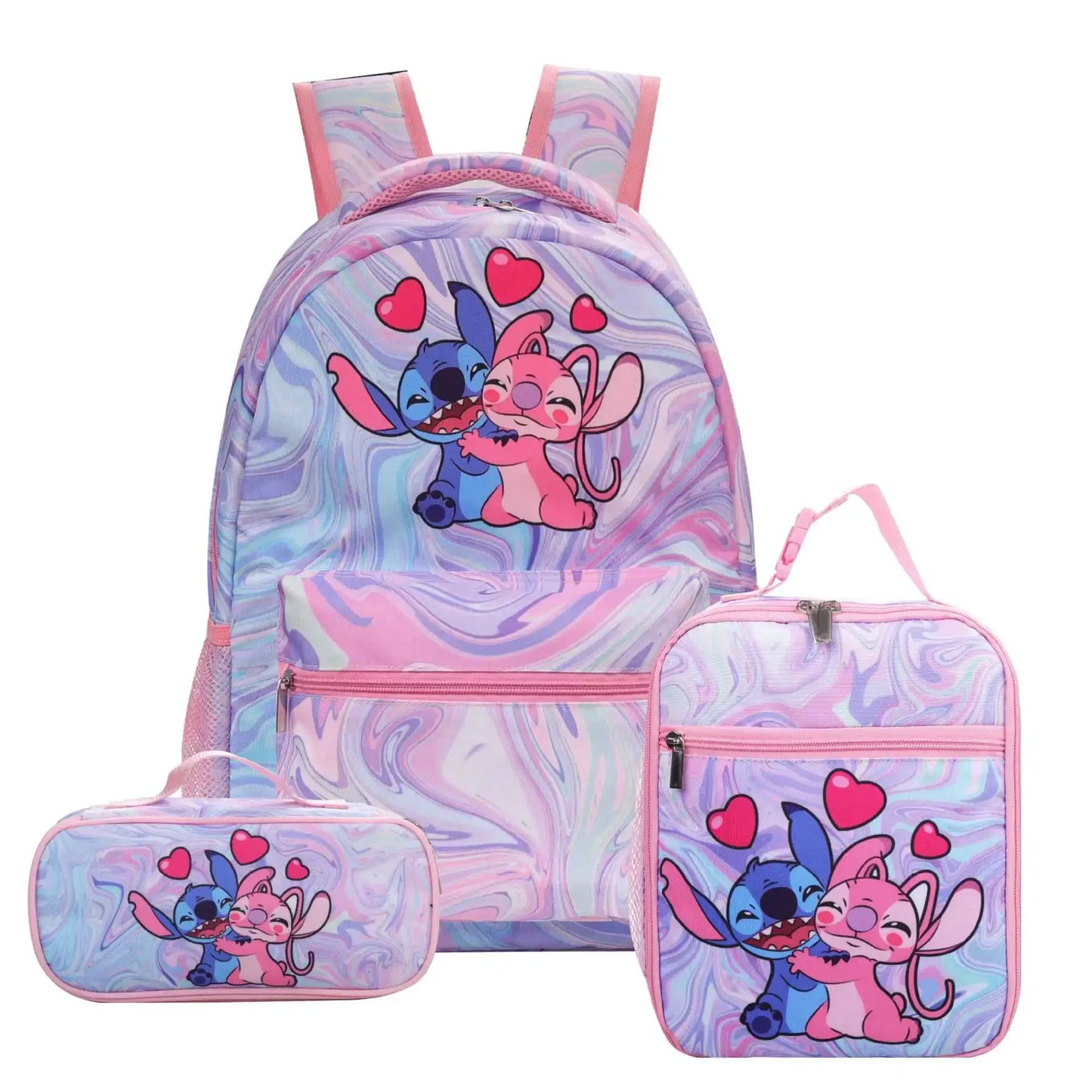 Stitch Primary School Bag Children's Cartoon Backpack Backpack Boys Girls Anime Kawaii Cartoon School Bag Mochila