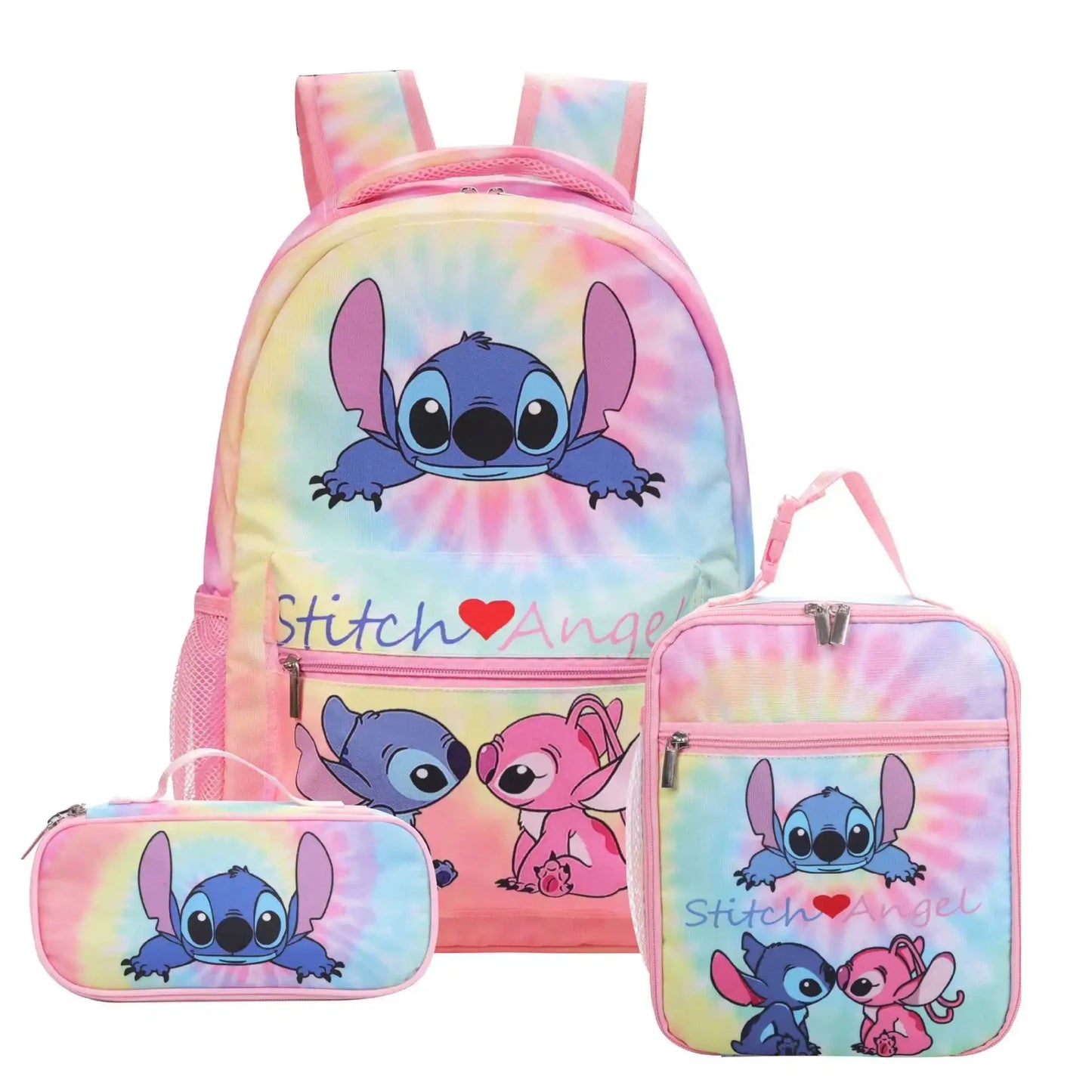 Stitch Primary School Bag Children's Cartoon Backpack Backpack Boys Girls Anime Kawaii Cartoon School Bag Mochila