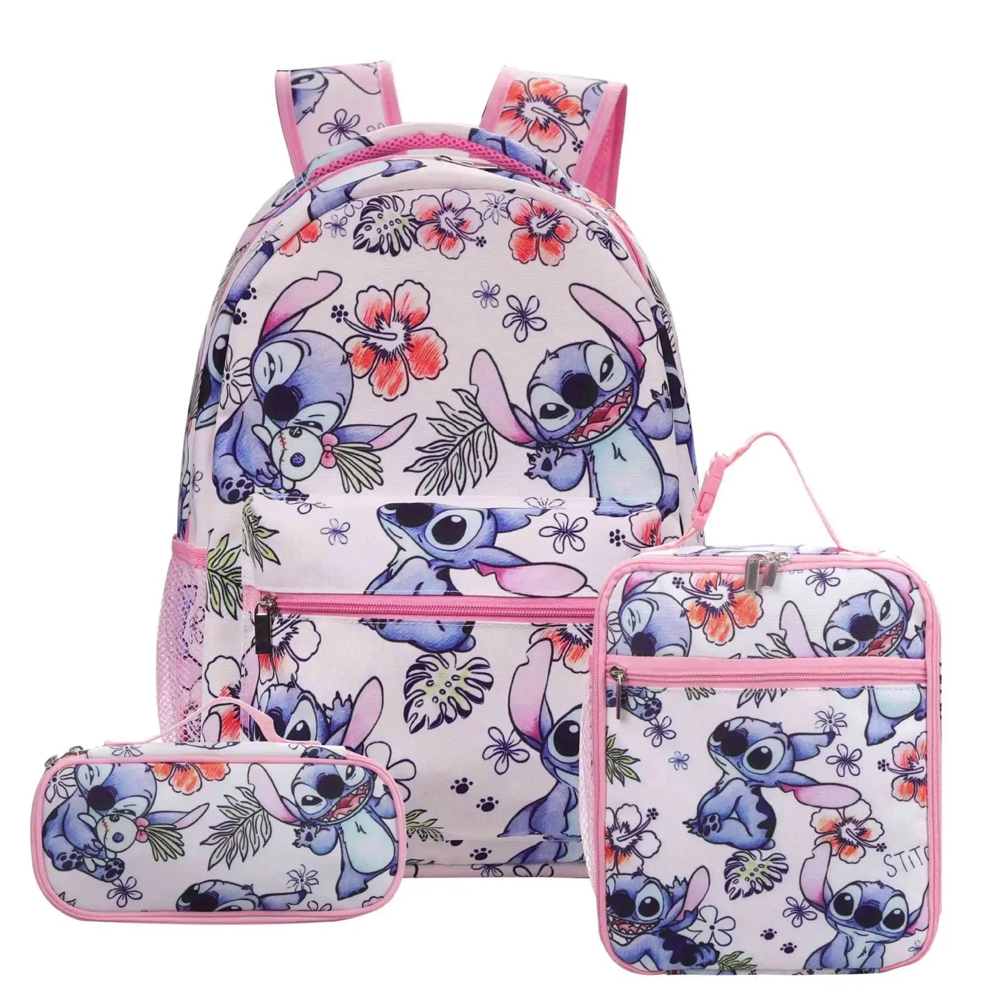 Stitch Primary School Bag Children's Cartoon Backpack Backpack Boys Girls Anime Kawaii Cartoon School Bag Mochila