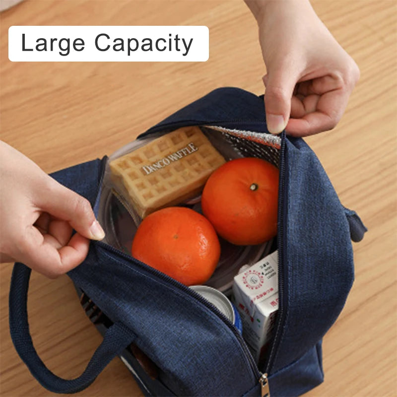 Lunch Bag Handle Insulation cooler bag for Women kid Lunch Box picnic travel Portable Food Storage Breakfast Thermal Food Bag