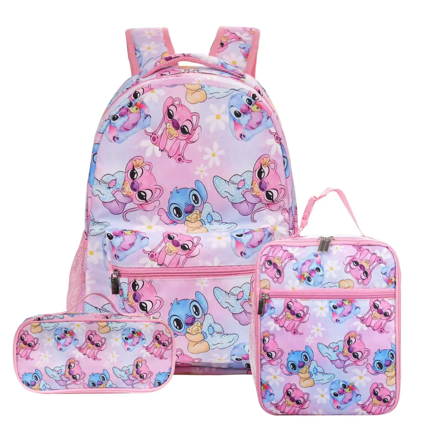 Stitch Primary School Bag Children's Cartoon Backpack Backpack Boys Girls Anime Kawaii Cartoon School Bag Mochila