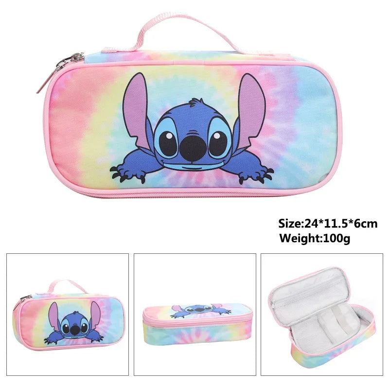 Stitch Primary School Bag Children's Cartoon Backpack Backpack Boys Girls Anime Kawaii Cartoon School Bag Mochila