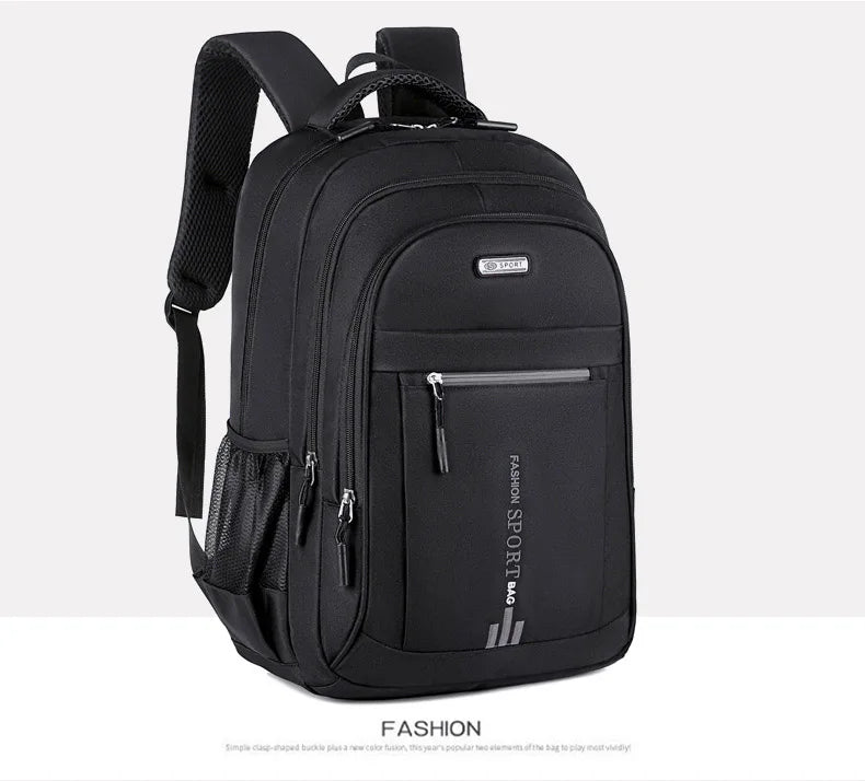 Backpack Men's Women's Oxford Cloth Backpack High Capacity Junior High School Student Schoolbag Men's Travel Backpack