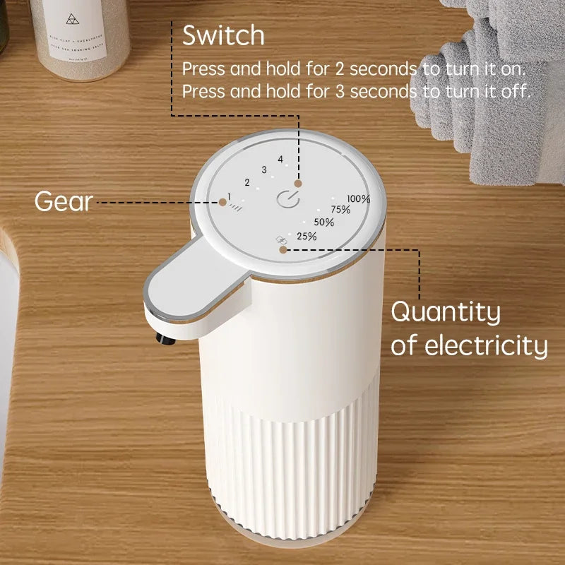 Xiaomi Automatic Soap Dispenser For Bathroom Accessories Automatic Liquid Soap Dispenser 360ML TYPE-C White 4 Level Foam Soap