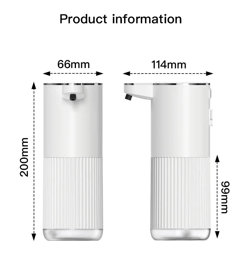 Xiaomi Automatic Soap Dispenser For Bathroom Accessories Automatic Liquid Soap Dispenser 360ML TYPE-C White 4 Level Foam Soap