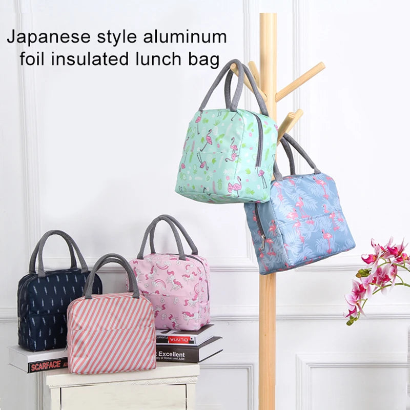 Lunch Bag Handle Insulation cooler bag for Women kid Lunch Box picnic travel Portable Food Storage Breakfast Thermal Food Bag