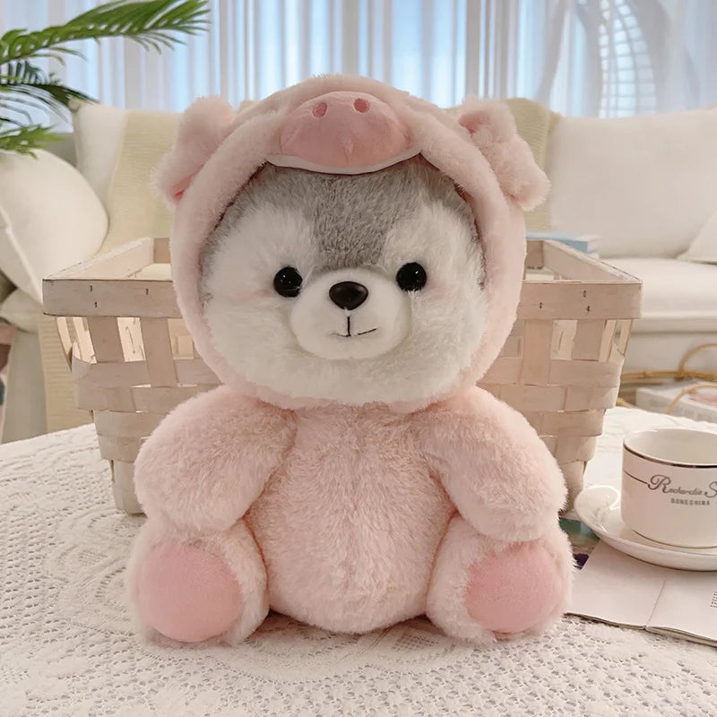 Promotion Kawaii Green  Jointed Bear Cosplay Panda Doll Plush Toy Cartoon  Animal Plushie Throw Pillow Birthday Gift Home Decor