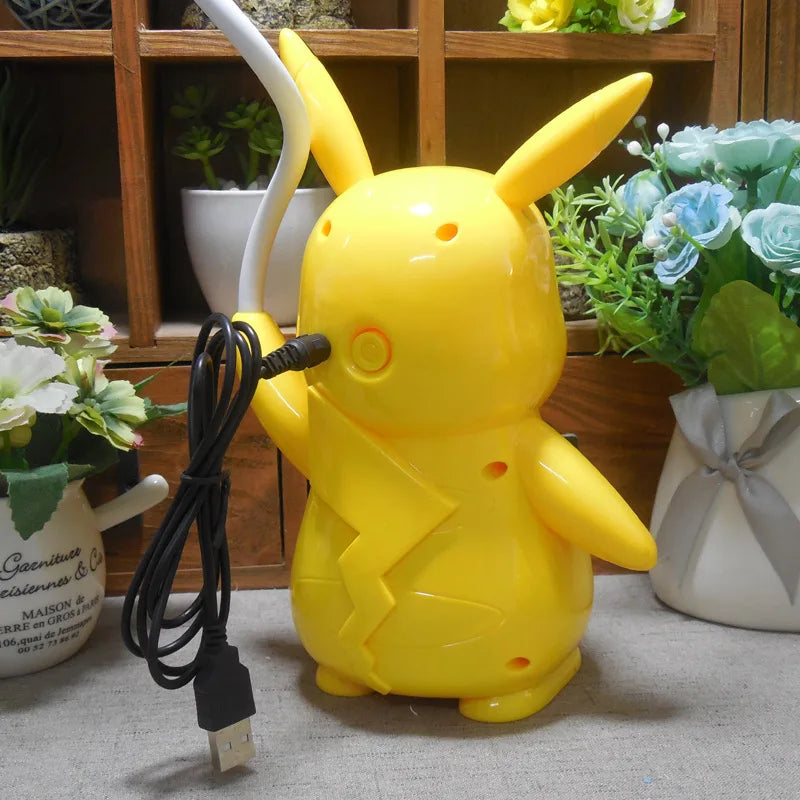 New Genuine Pokemon Pikachu Desk Lamp 3 Gears Adjustable Light USB Charging LED Eye Protection Night Light Kids Study Supplies