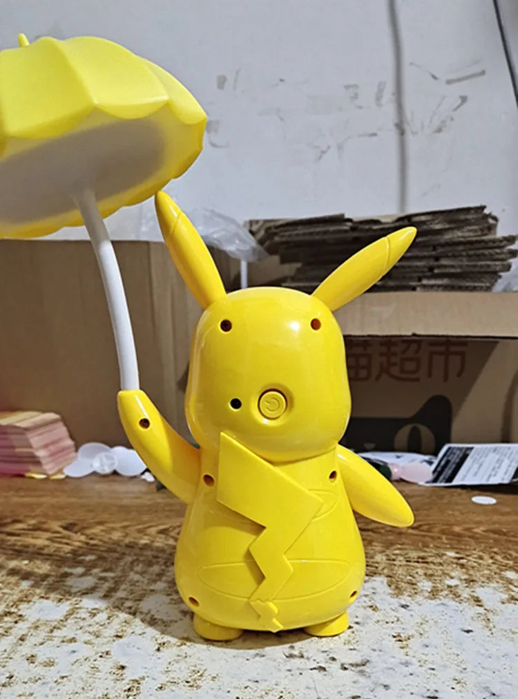 New Genuine Pokemon Pikachu Desk Lamp 3 Gears Adjustable Light USB Charging LED Eye Protection Night Light Kids Study Supplies